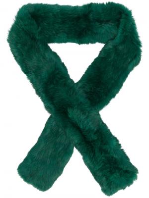 Four Lapin scarf Yves Salomon. Цвет: зелёный