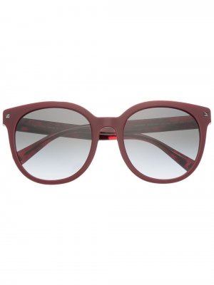 Солнцезащитные очки VA4083 в круглой оправе Valentino Eyewear. Цвет: красный