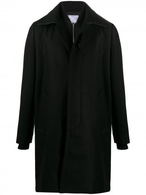 Однобортное пальто Sacai. Цвет: черный