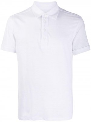 Рубашка-поло с короткими рукавами Ermenegildo Zegna. Цвет: белый