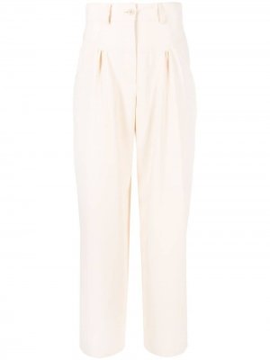 Укороченные брюки с завышенной талией See by Chloé. Цвет: нейтральные цвета