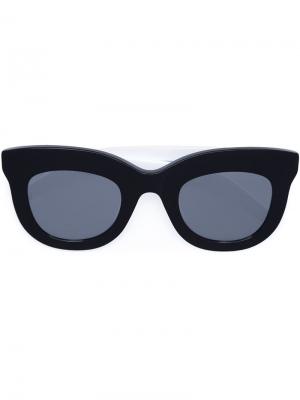 Солнцезащитные очки в оправе кошачий глаз Vera Wang. Цвет: черный