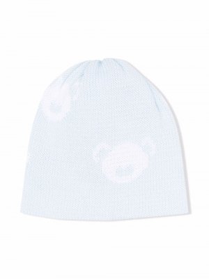 Трикотажная шапка бини Little Bear. Цвет: синий