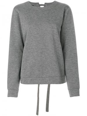 Lace-up back sweatshirt Designers Remix. Цвет: серый