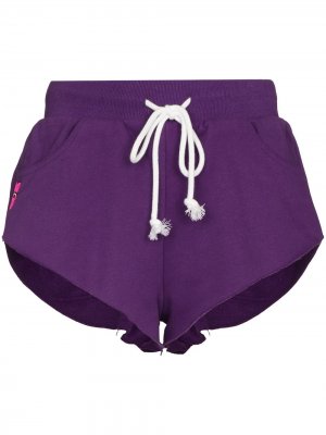 Спортивные шорты с принтом Fang Natasha Zinko. Цвет: фиолетовый