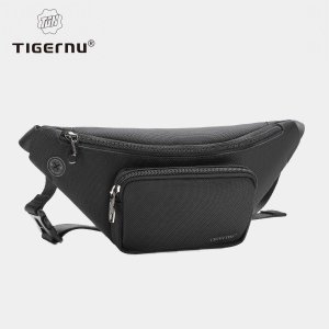 Новые мужские поясные сумки RFID Противоугонная сумка через плечо Модная мужская на ремне Высококачественные повседневные нагрудные Tigernu