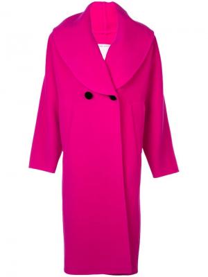 Пальто миди в стиле оверсайз Marc Jacobs. Цвет: розовый