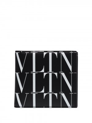 Бумажник с логотипом VLTN Valentino Garavani. Цвет: черный