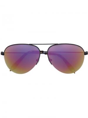 Солнцезащитные очки авиаторы Classic Victoria Beckham. Цвет: чёрный