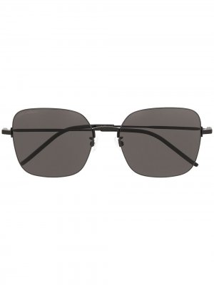 Солнцезащитные очки в квадратной оправе Saint Laurent Eyewear. Цвет: черный