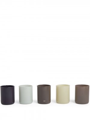 Комплект из пяти подставок под свечи Hay. Цвет: серый