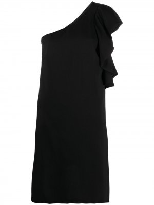 LAutre Chose платье на одно плечо с оборками L'Autre. Цвет: черный