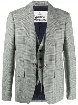 Многослойный однобортный пиджак Vivienne Westwood. Цвет: черный