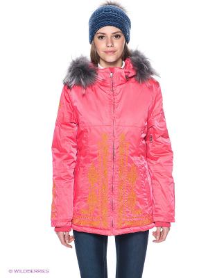 Куртка Baon. Цвет: розовый, желтый