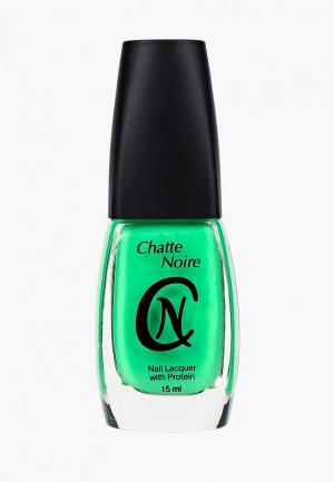 Лак для ногтей Chatte Noire. Цвет: зеленый