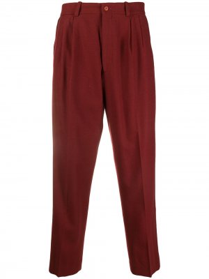 Строгие брюки 1980-х годов Issey Miyake Pre-Owned. Цвет: красный