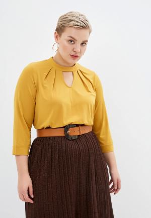 Блуза Dorothy Perkins Curve. Цвет: желтый