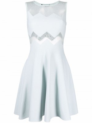 Платье мини с вырезами Antonino Valenti. Цвет: синий