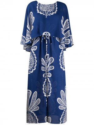 Платье Bain Douche с принтом La Doublej. Цвет: синий