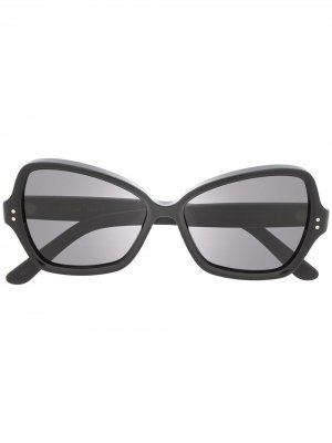 Солнцезащитные очки в геометричной оправе Celine Eyewear. Цвет: черный