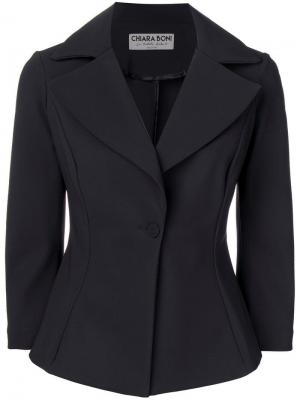 Приталенный блейзер Le Petite Robe Di Chiara Boni. Цвет: черный