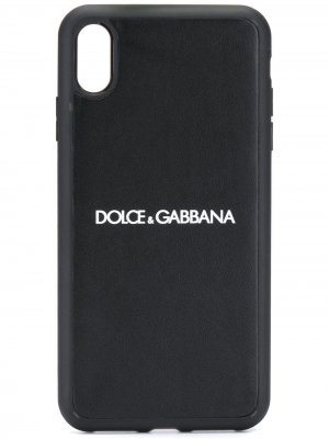 Чехол для iPhone XS Max с логотипом Dolce & Gabbana. Цвет: черный