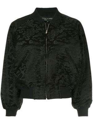 Куртка-бомбер с узором Comme Des Garçons Pre-Owned. Цвет: черный