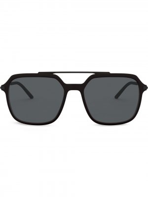 Солнцезащитные очки Slim в квадратной оправе Dolce & Gabbana Eyewear. Цвет: черный