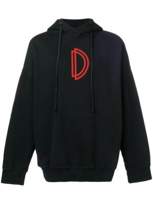 Толстовка с капюшоном и принтом логотипа Damir Doma. Цвет: черный
