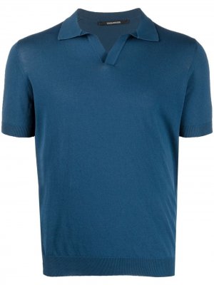 Рубашка поло с короткими рукавами Tagliatore. Цвет: синий