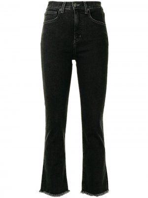 Расклешенные джинсы с завышенной талией Veronica Beard. Цвет: черный