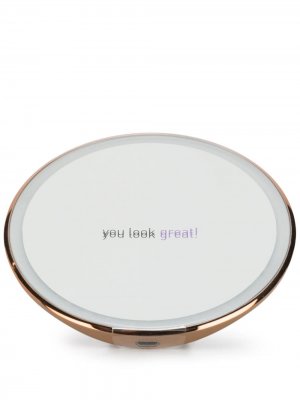 Компактное зеркало с сенсорной подсветкой Simplehuman. Цвет: золотистый