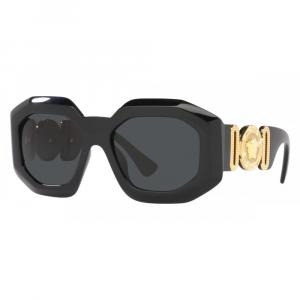 Женские черные солнцезащитные очки 56 мм Versace