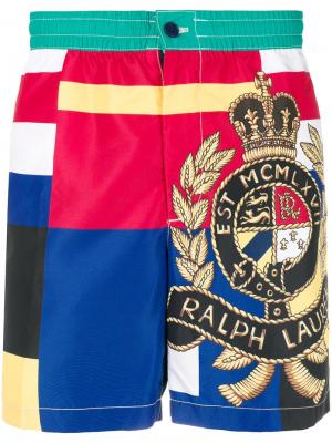 Пляжные шорты с принтом Polo Ralph Lauren. Цвет: разноцветный
