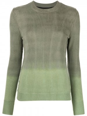 Кашемировый свитер Horizon с принтом тай-дай Raquel Allegra. Цвет: зеленый