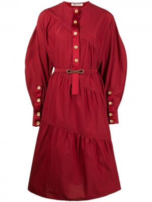 Платье хенли с лентами Ports 1961. Цвет: красный