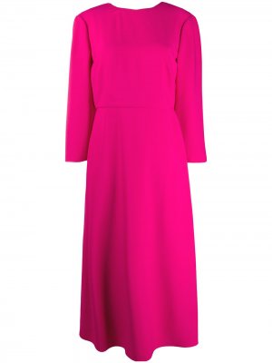 Длинное платье с глубоким вырезом на спине Valentino. Цвет: розовый