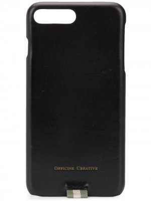 Чехол для iPhone 8 Plus с тисненым логотипом Officine Creative. Цвет: черный
