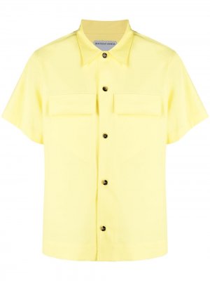 Рубашка с короткими рукавами Bottega Veneta. Цвет: желтый