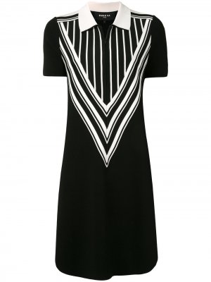 Трикотажное платье на молнии Paule Ka. Цвет: черный