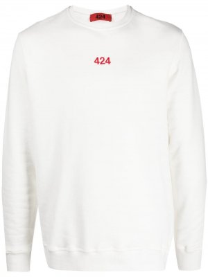 Толстовка Fairfax  с логотипом 424. Цвет: белый