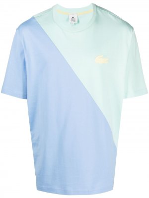 Двухцветная футболка Lacoste. Цвет: синий