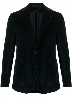 Бархатный пиджак Tagliatore. Цвет: синий