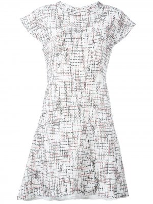 Твидовое платье Chanel Pre-Owned. Цвет: белый