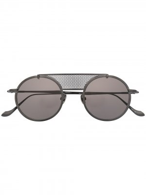 Солнцезащитные очки M3097 в круглой оправе Matsuda. Цвет: черный