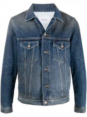 Джинсовая куртка с логотипом Givenchy. Цвет: синий