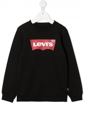 Levis Kids толстовка с логотипом Levi's. Цвет: черный