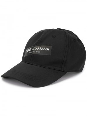 Кепка с логотипом Dolce & Gabbana. Цвет: черный
