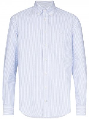 Полосатая рубашка на пуговицах Gitman Vintage. Цвет: синий